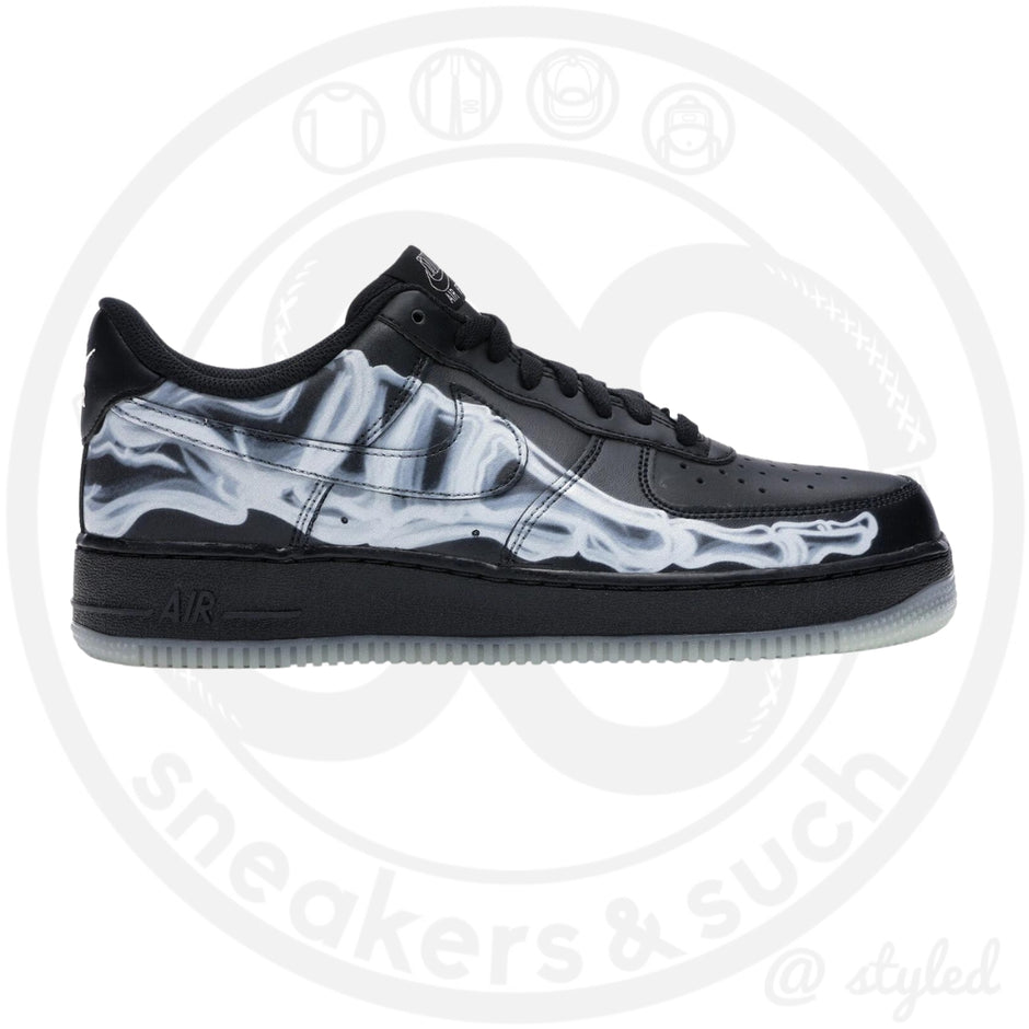 Nike Air Force 1 Black Skeleton QS