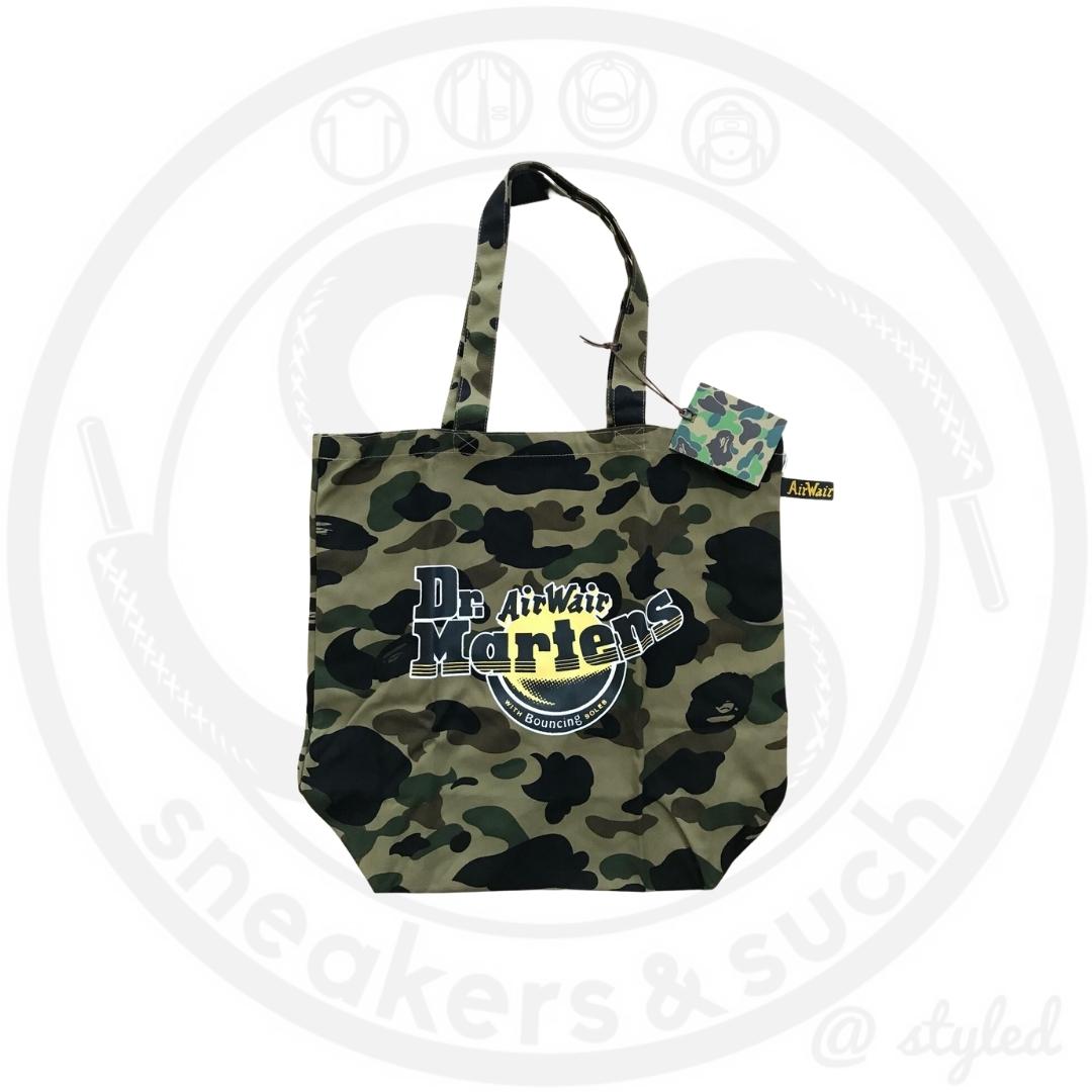 Bape x DR Martens 1st Camo Tote Bag Green