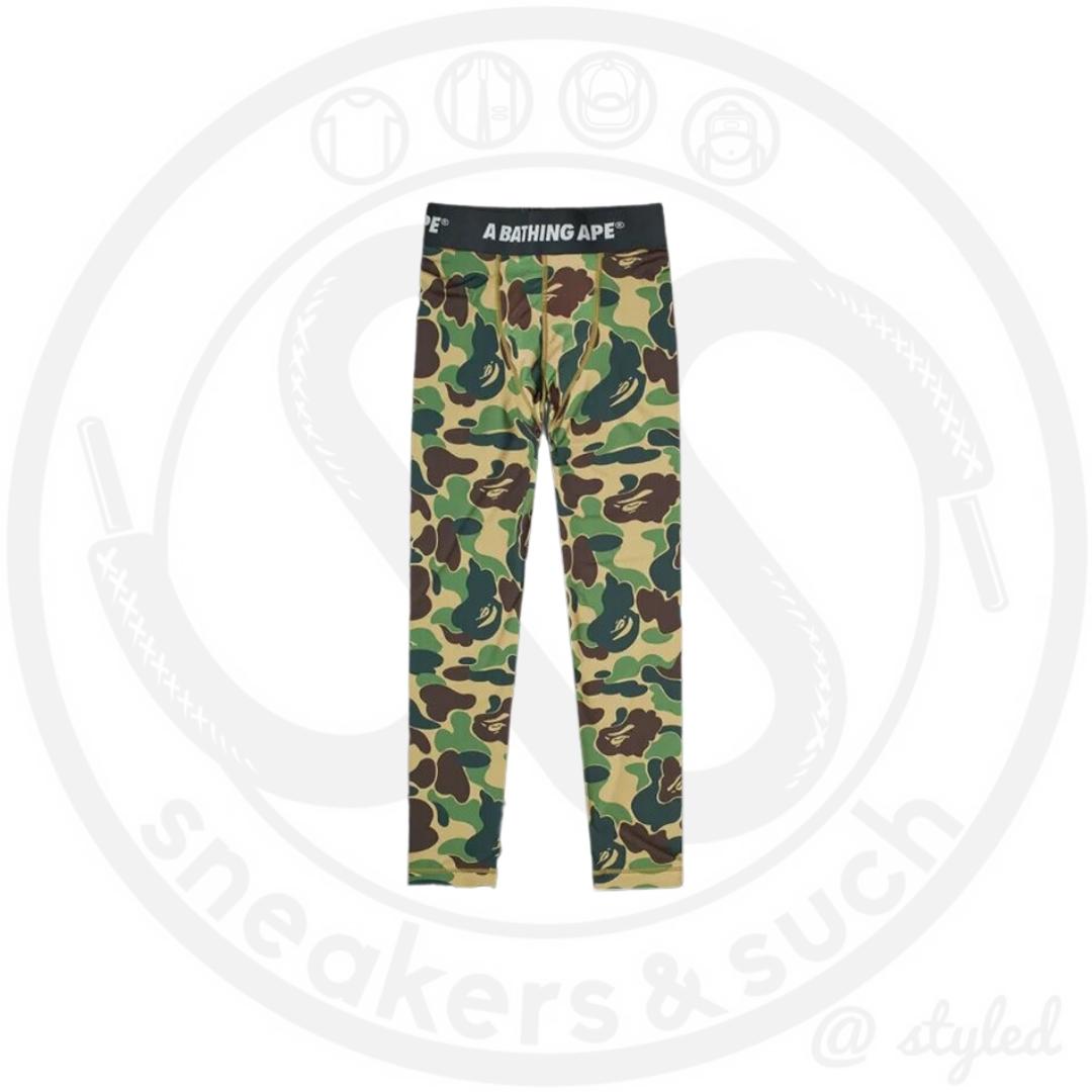 Bape x Adidas SB Tights Compression Pants Green Camo