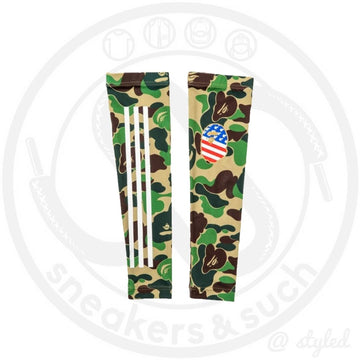 Bape x Adidas SB Arm Sleeves Green Camo