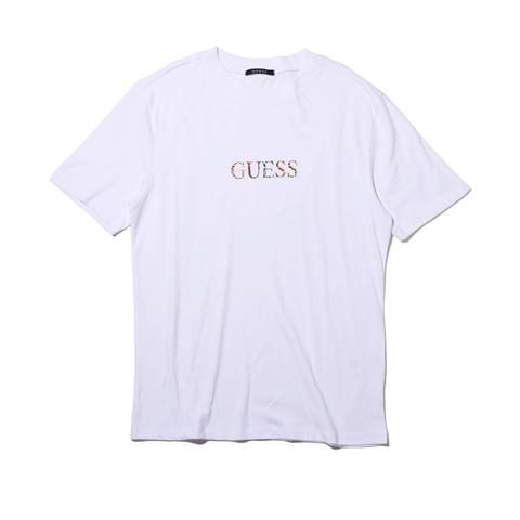 Guess x Atmos Japan Mens S/S Oversized Animal Collection White